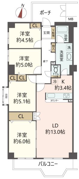物件の間取り画像