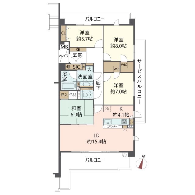 物件の間取り画像