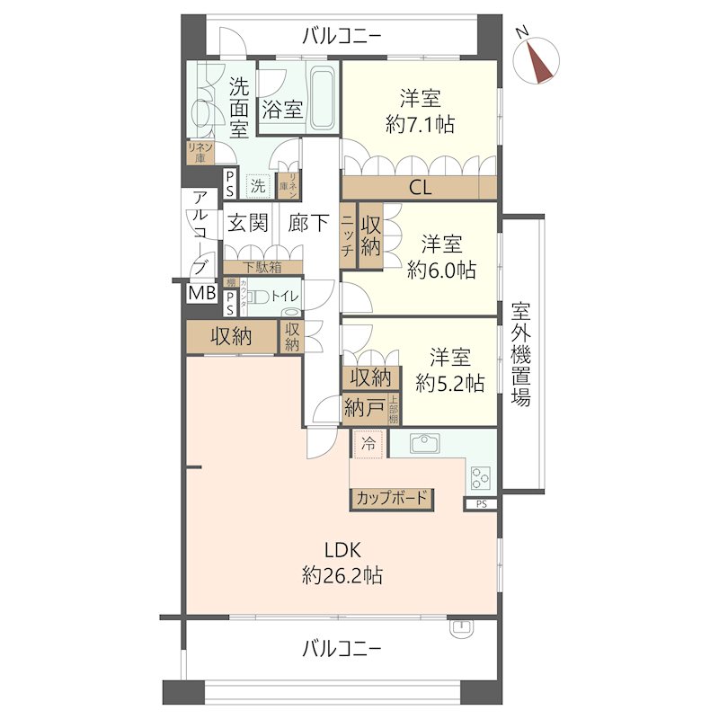 物件の間取り画像