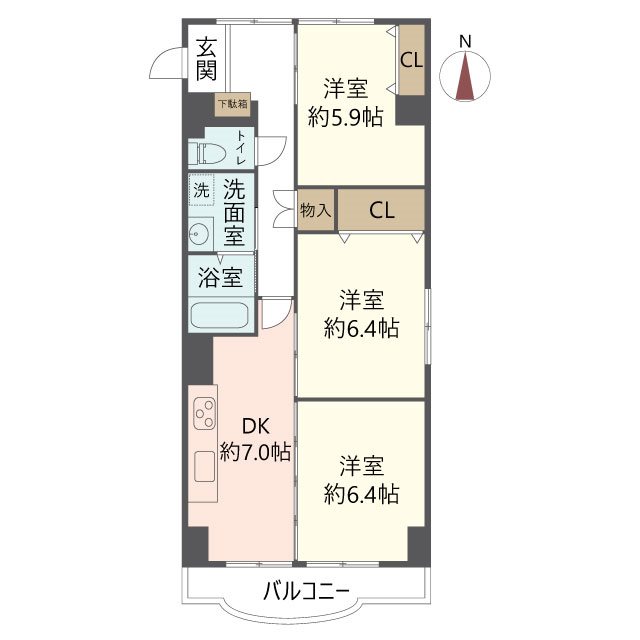 物件の間取り画像