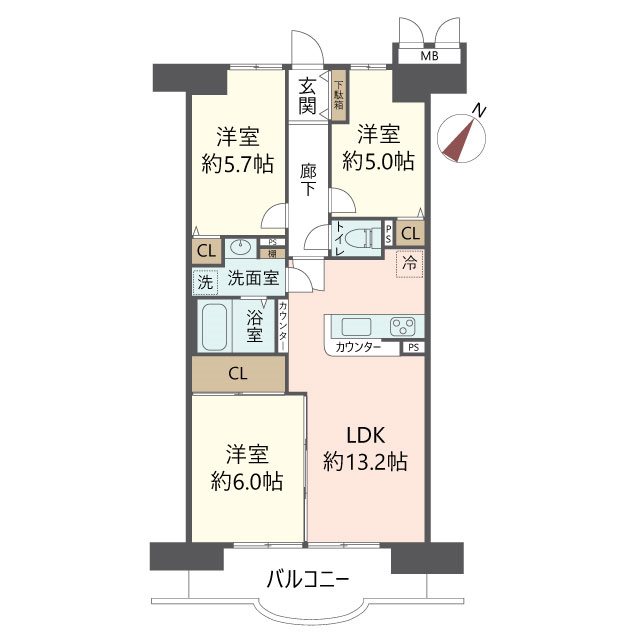 物件の間取り画像