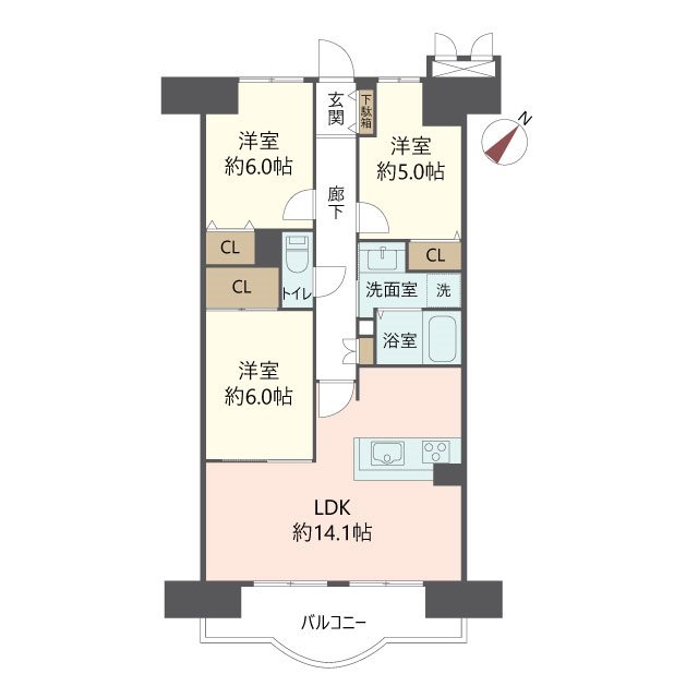 物件の間取り画像