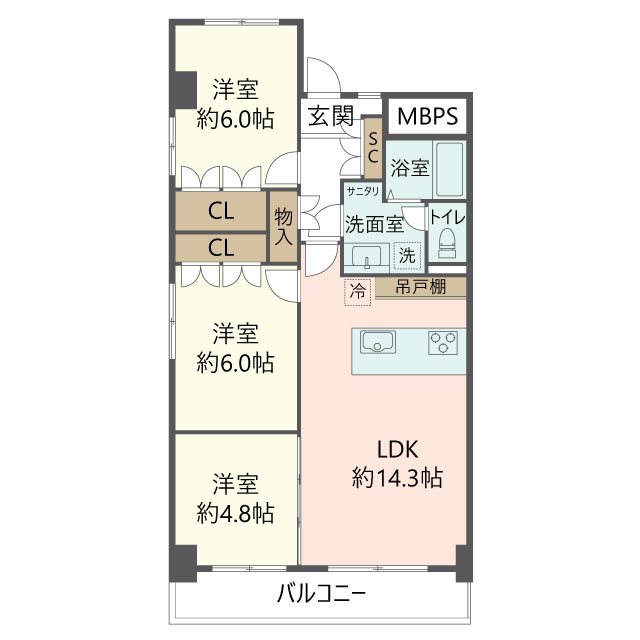 物件の間取り画像