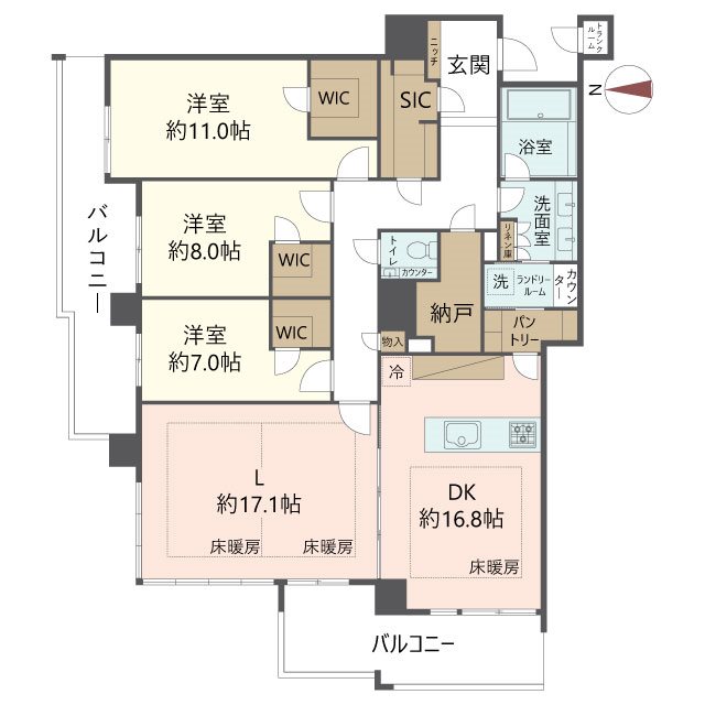 物件の間取り画像