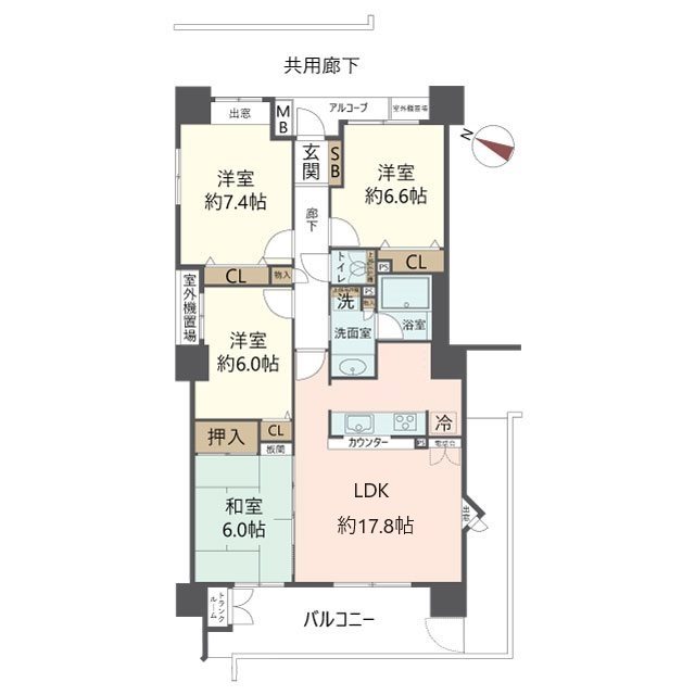 物件の間取り画像