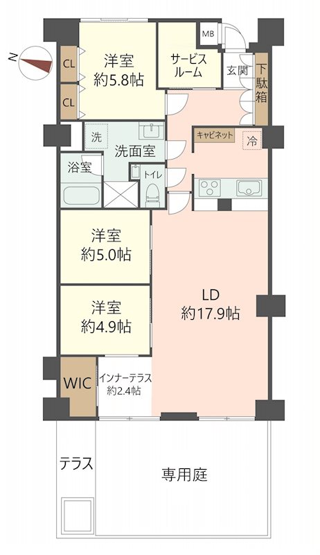 物件の間取り画像