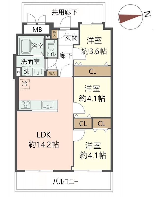 物件の間取り画像