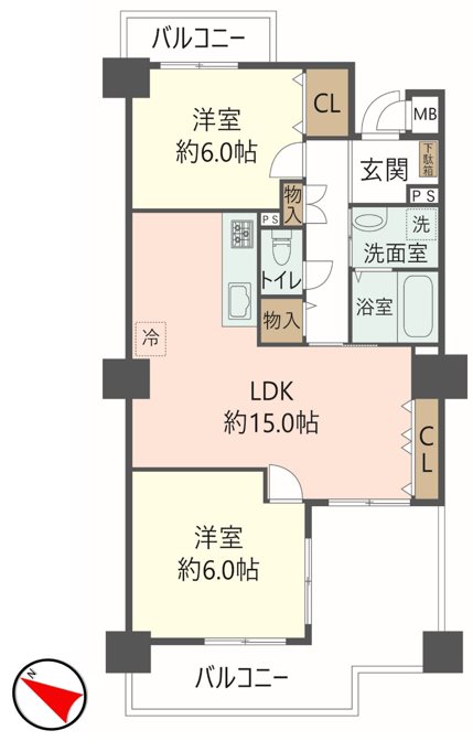 物件の間取り画像