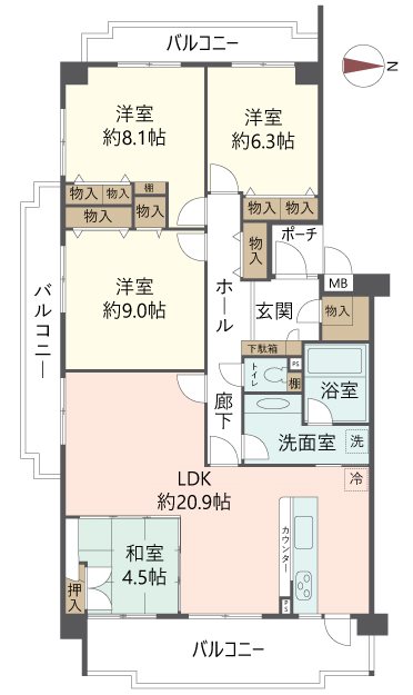 物件の間取り画像