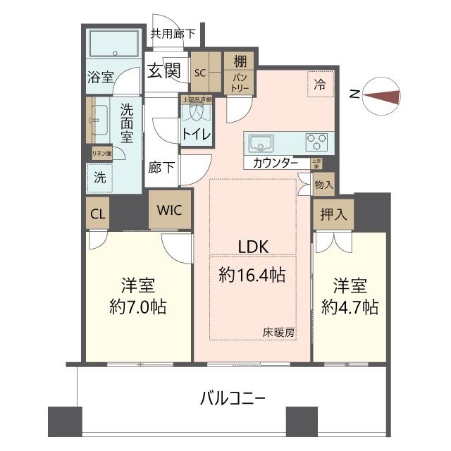 物件の間取り画像