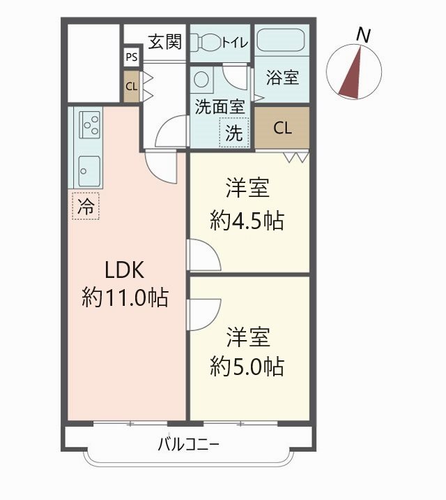 物件の間取り画像