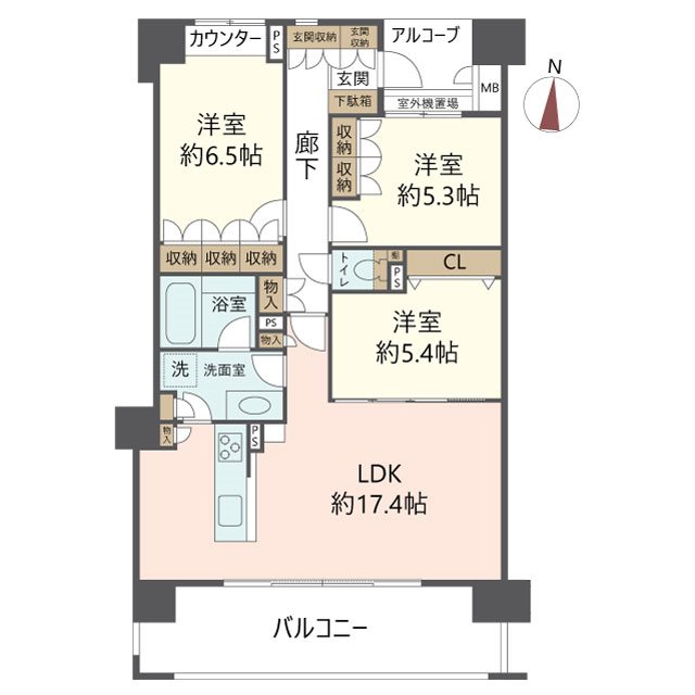 物件の間取り画像