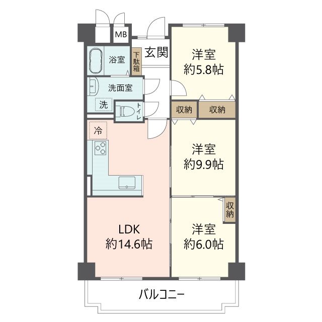 物件の間取り画像