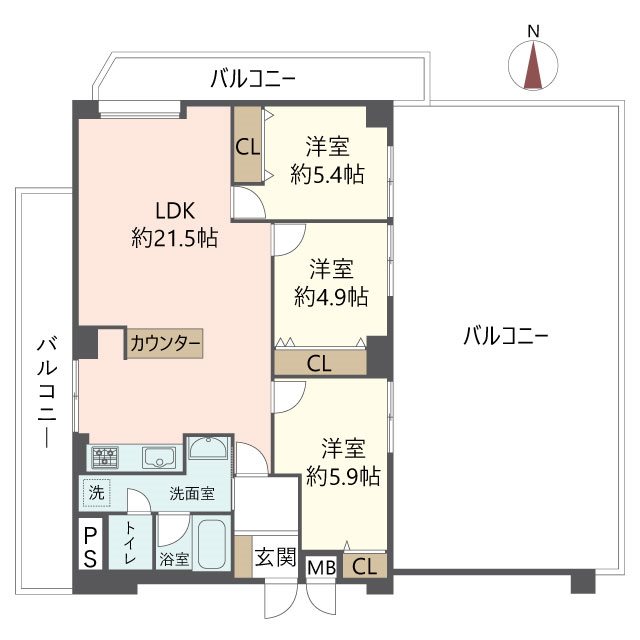 物件の間取り画像