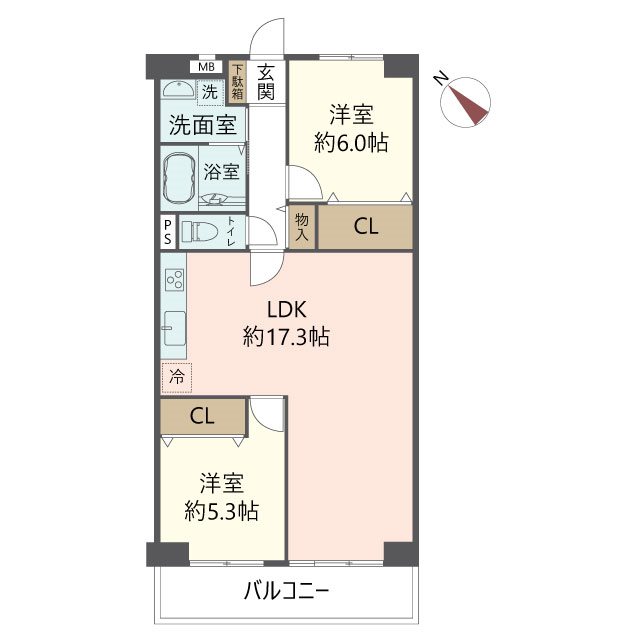 物件の間取り画像