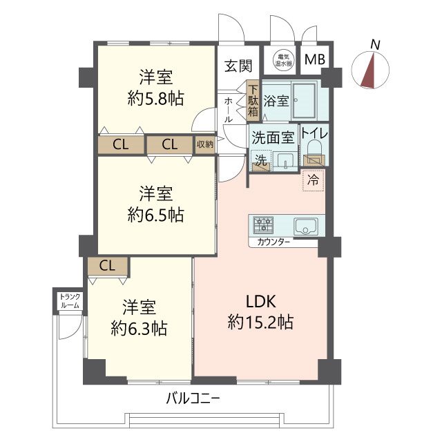 物件の間取り画像