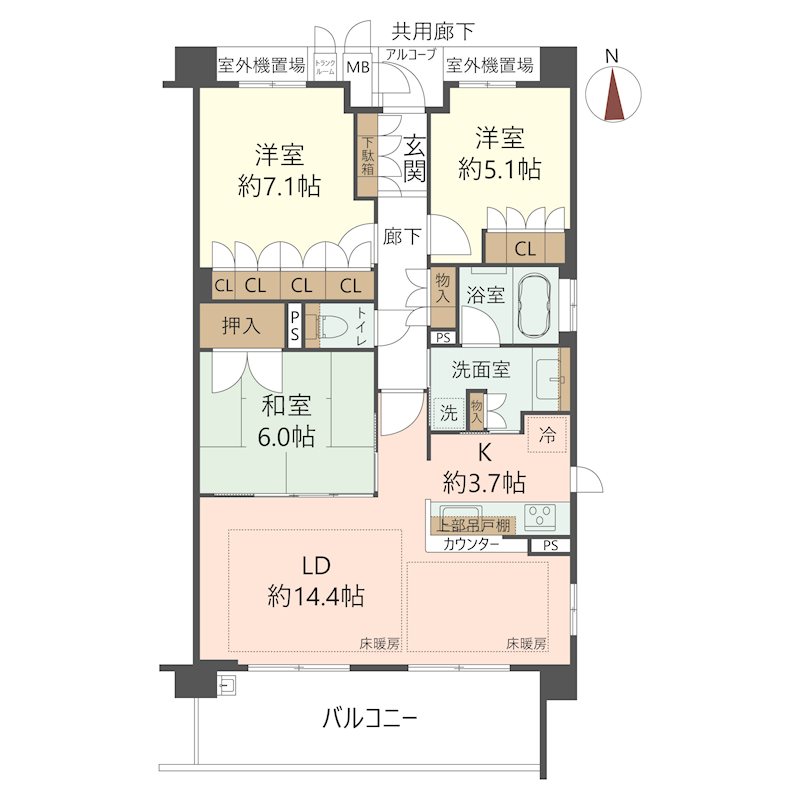 物件の間取り画像