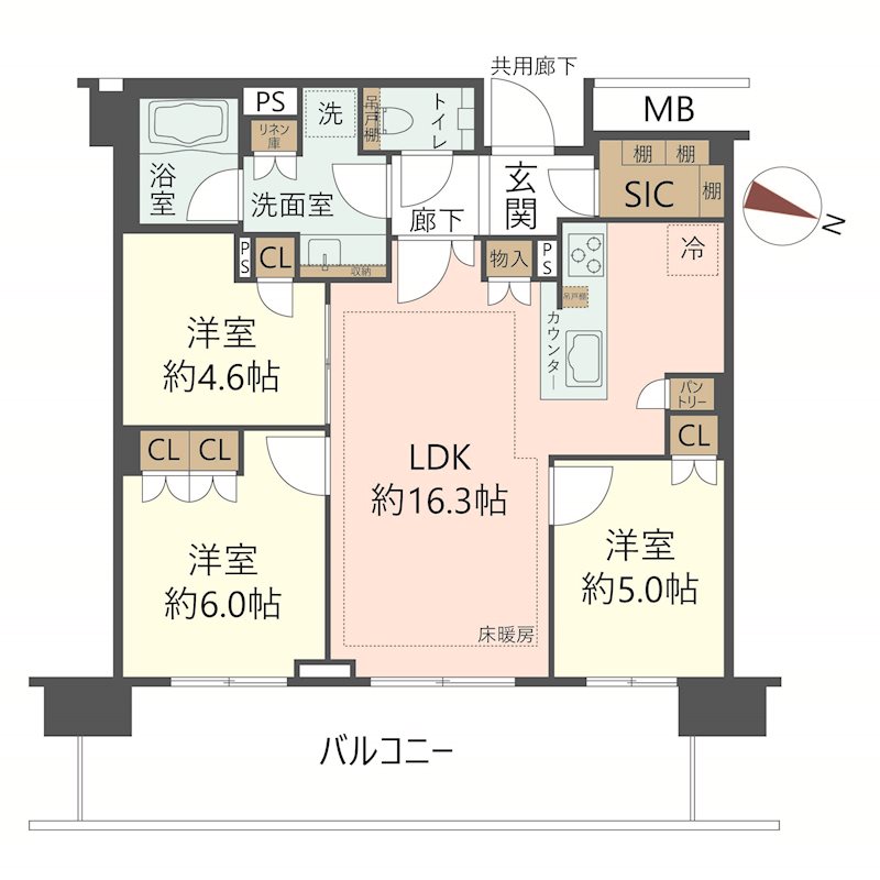 物件の間取り画像