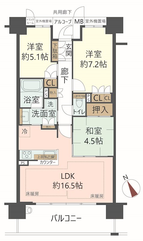 物件の間取り画像