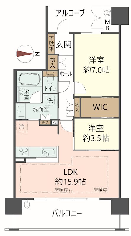 物件の間取り画像