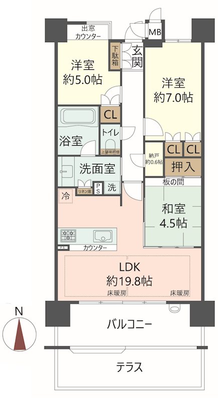 物件の間取り画像