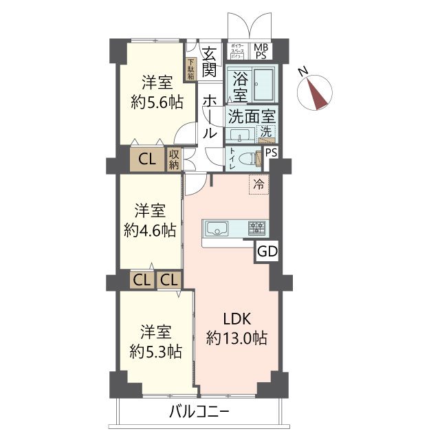 物件の間取り画像