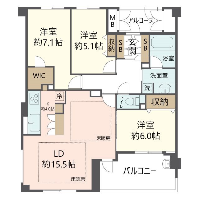 物件の間取り画像