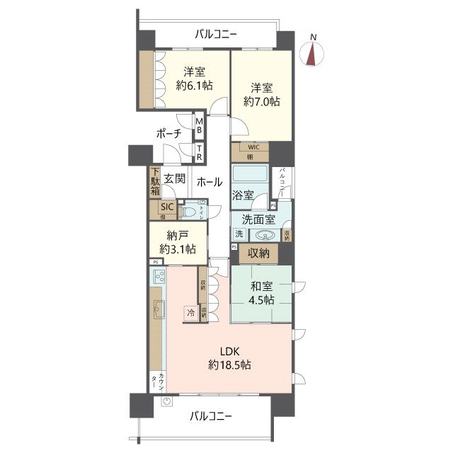 物件の間取り画像