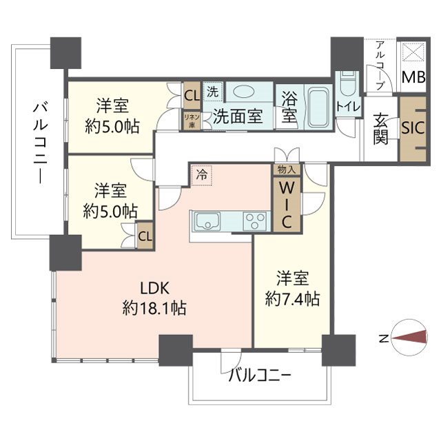 物件の間取り画像