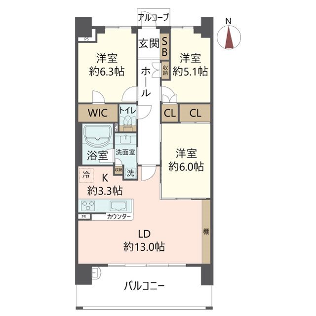 物件の間取り画像