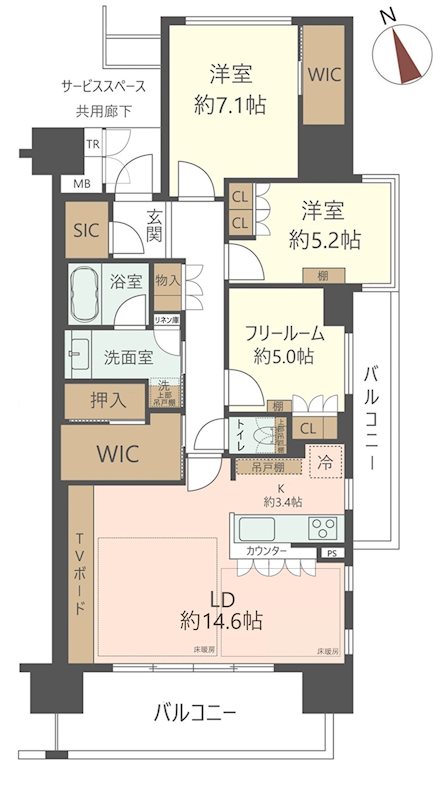 物件の間取り画像