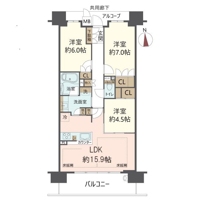物件の間取り画像