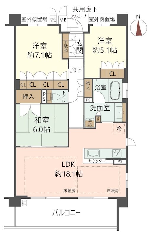 物件の間取り画像