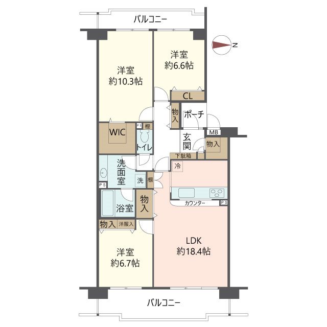 物件の間取り画像