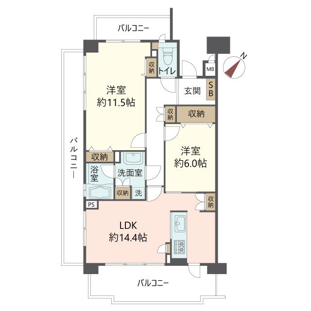 物件の間取り画像