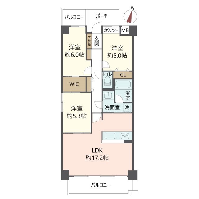 物件の間取り画像