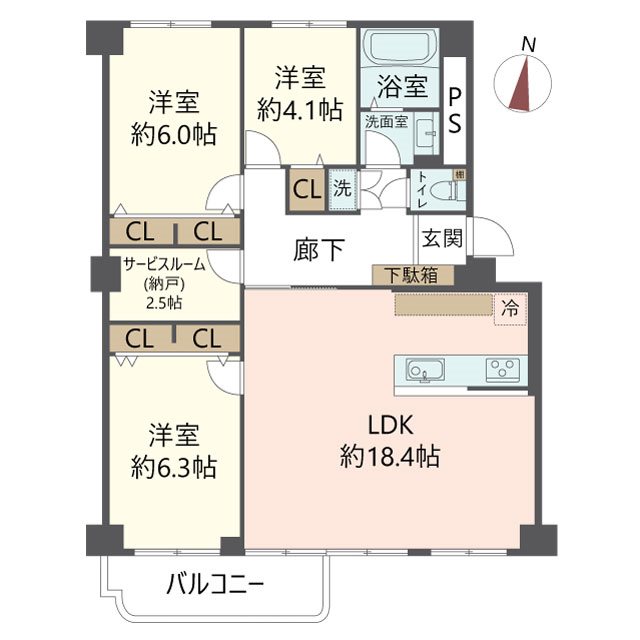 物件の間取り画像