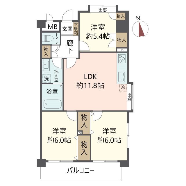 物件の間取り画像