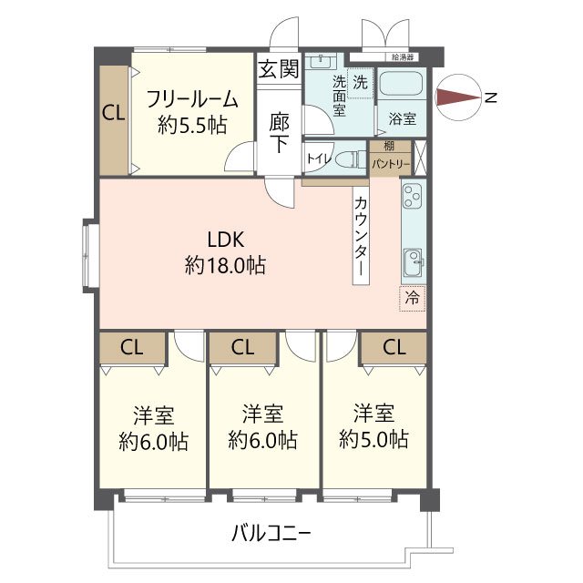 物件の間取り画像