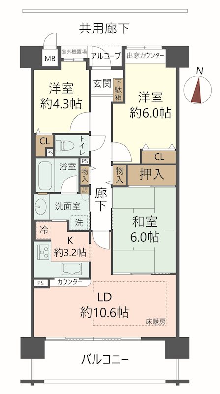 物件の間取り画像