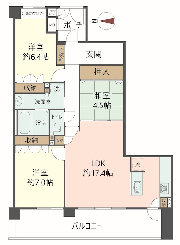 物件の間取り画像