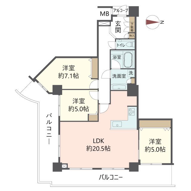 物件の間取り画像