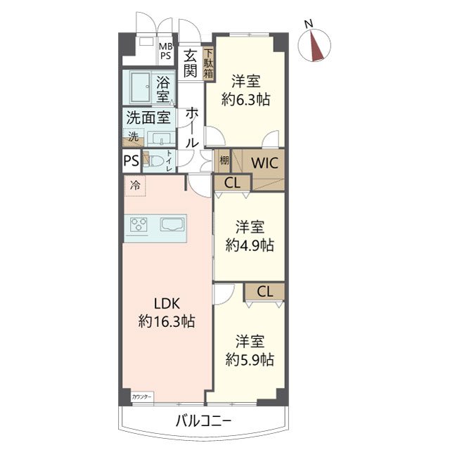 物件の間取り画像