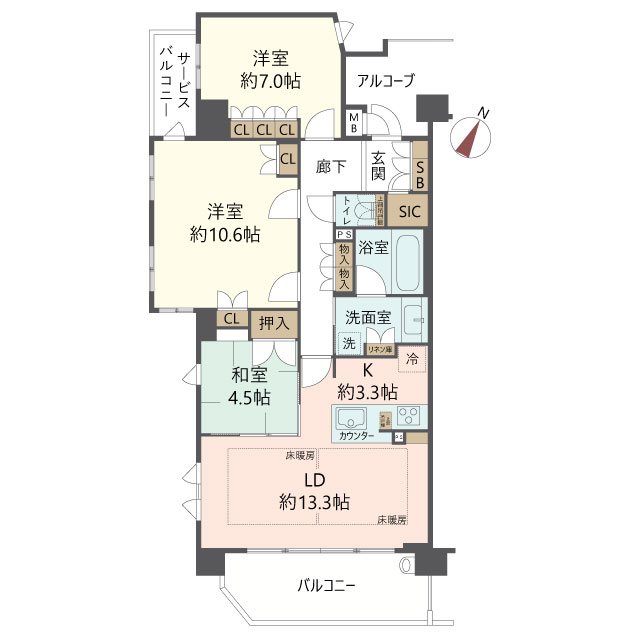 物件の間取り画像