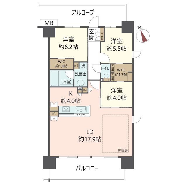 物件の間取り画像