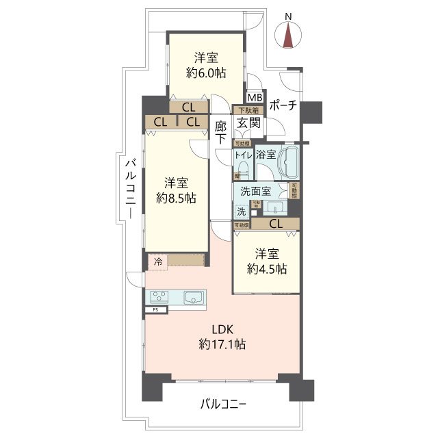 物件の間取り画像