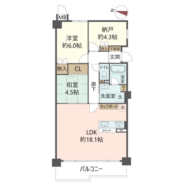 物件の間取り画像