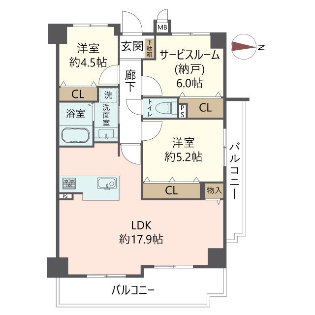 物件の間取り画像