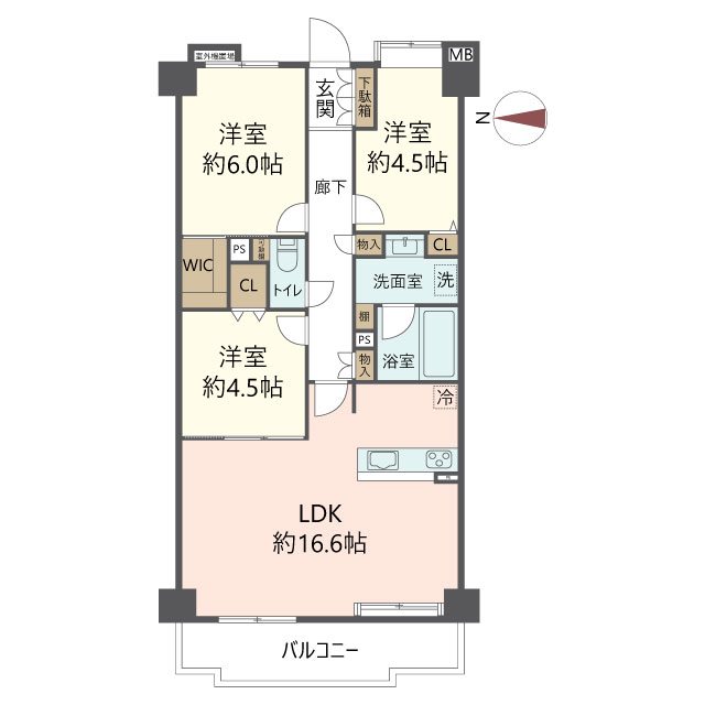 物件の間取り画像