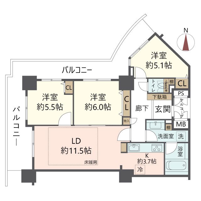 物件の間取り画像
